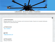 Tablet Screenshot of copter-drone.com